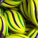 7" Purple, Green, and Yellow Spiral Football (Sack of 40)